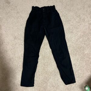 Abercrombie Black Pull-On Pants | Elastic Waist | Size Medium